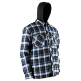 Chemise de flanelle doublée avec capuchon et boutons pression antirouille - 70-254