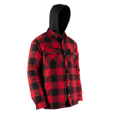 Chemise de flanelle doublée avec capuchon et boutons pression antirouille - 70-254
