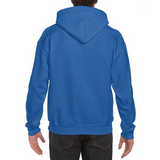Coton Ouaté à Capuchon Gildan 12500 - Dos Bleu Royal
