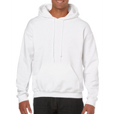Coton Ouaté avec capuchon unisexe Gildan - Blanc