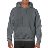 Coton Ouaté avec capuchon unisexe Gildan - Gris Foncé Cendré