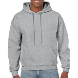 Coton Ouaté avec capuchon unisexe Gildan - Gris Cendré
