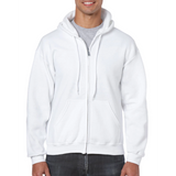 Coton Ouaté avec Capuchon unisexe Gildan - Blanc