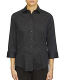 Chemise en sergé à manches trois-quarts pour femme - 18CV304