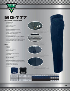Pantalon d'uniforme Gatts MG-777
